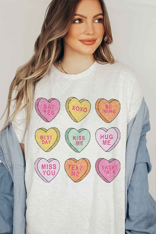 Conversation Hearts Tee PLUS SIZE