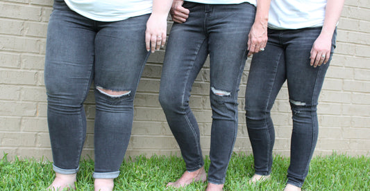 Dark Distressed Skinny Jean