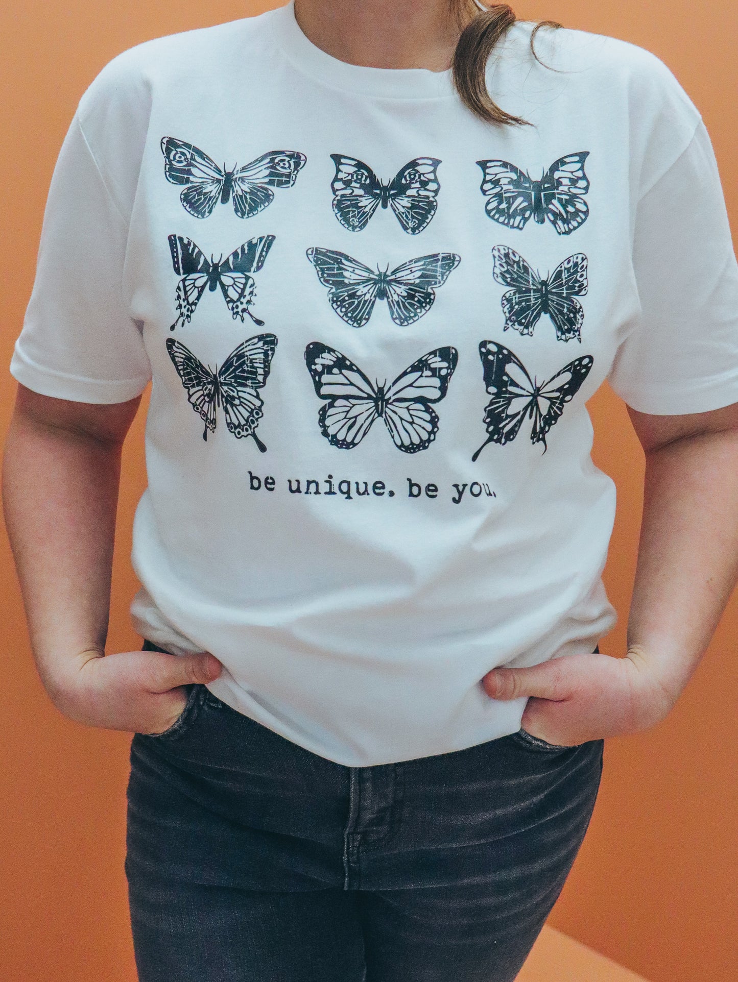 Be Unique Butterfly Tee