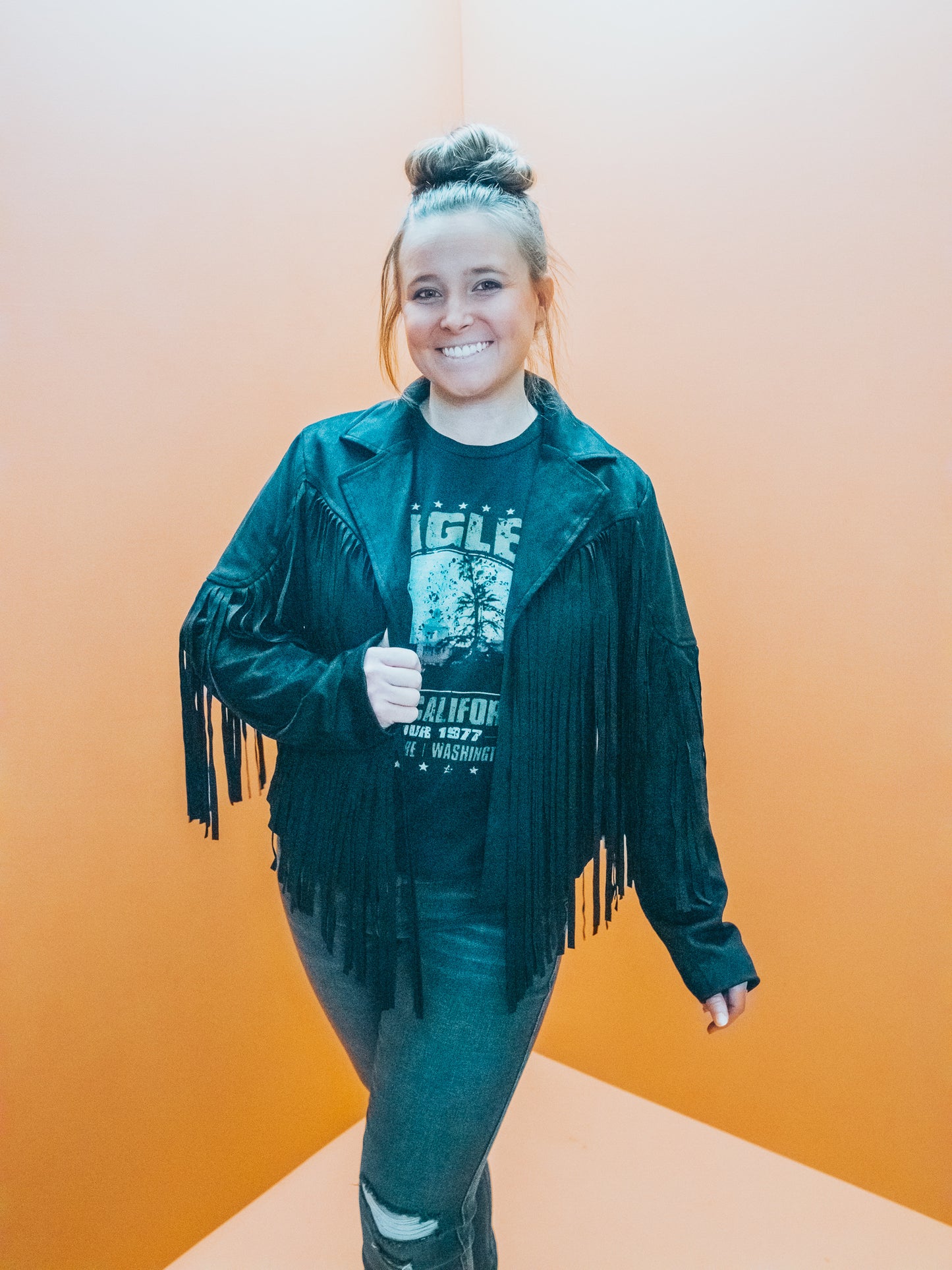 Suede Fringe Jacket