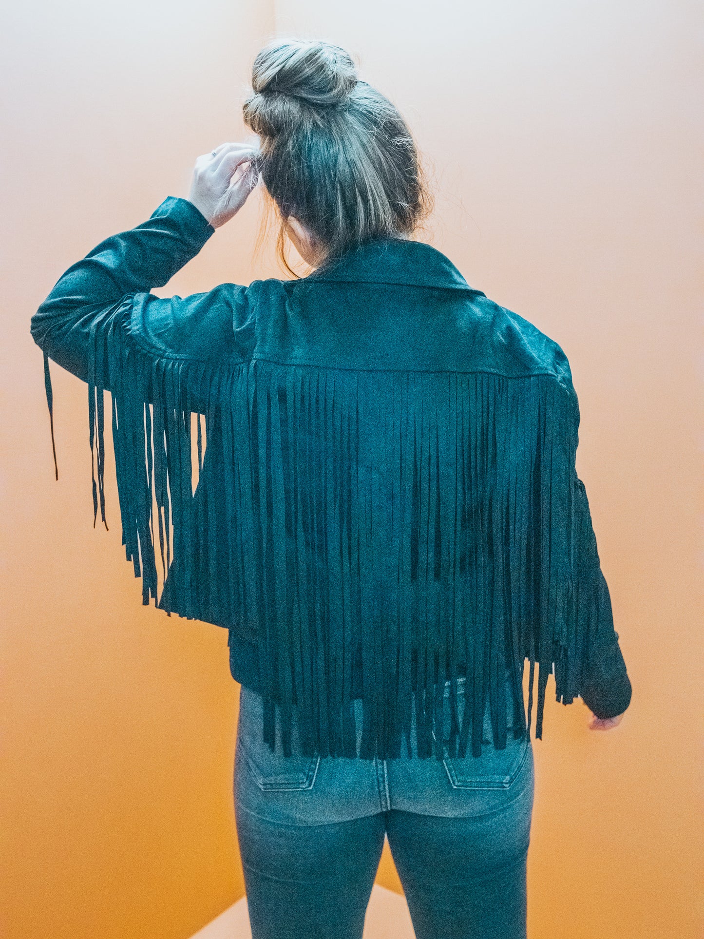 Suede Fringe Jacket