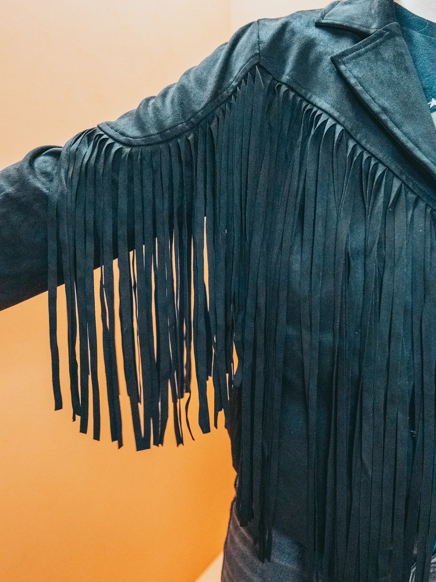 Suede Fringe Jacket