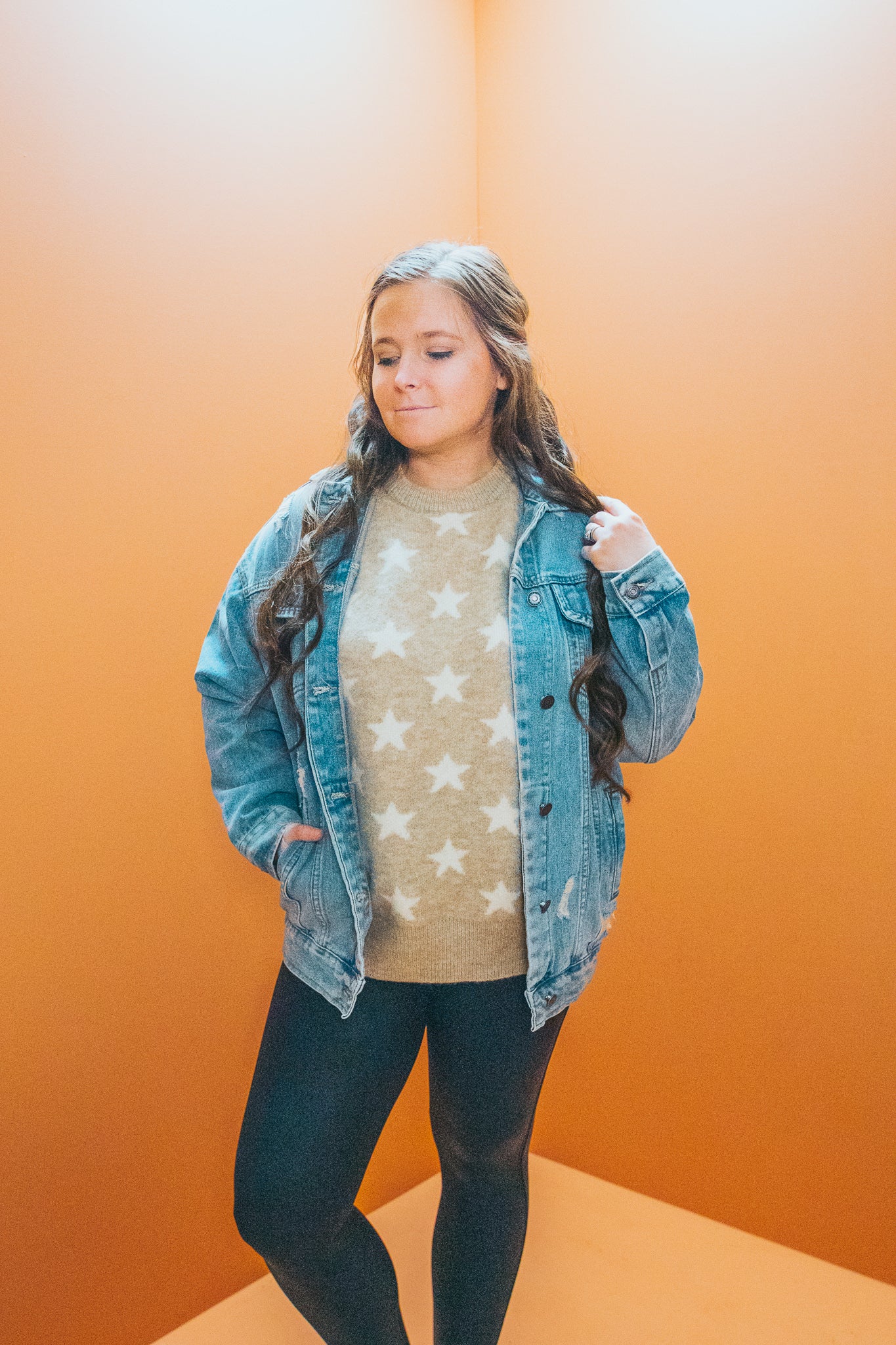 Neutral Star Sweater