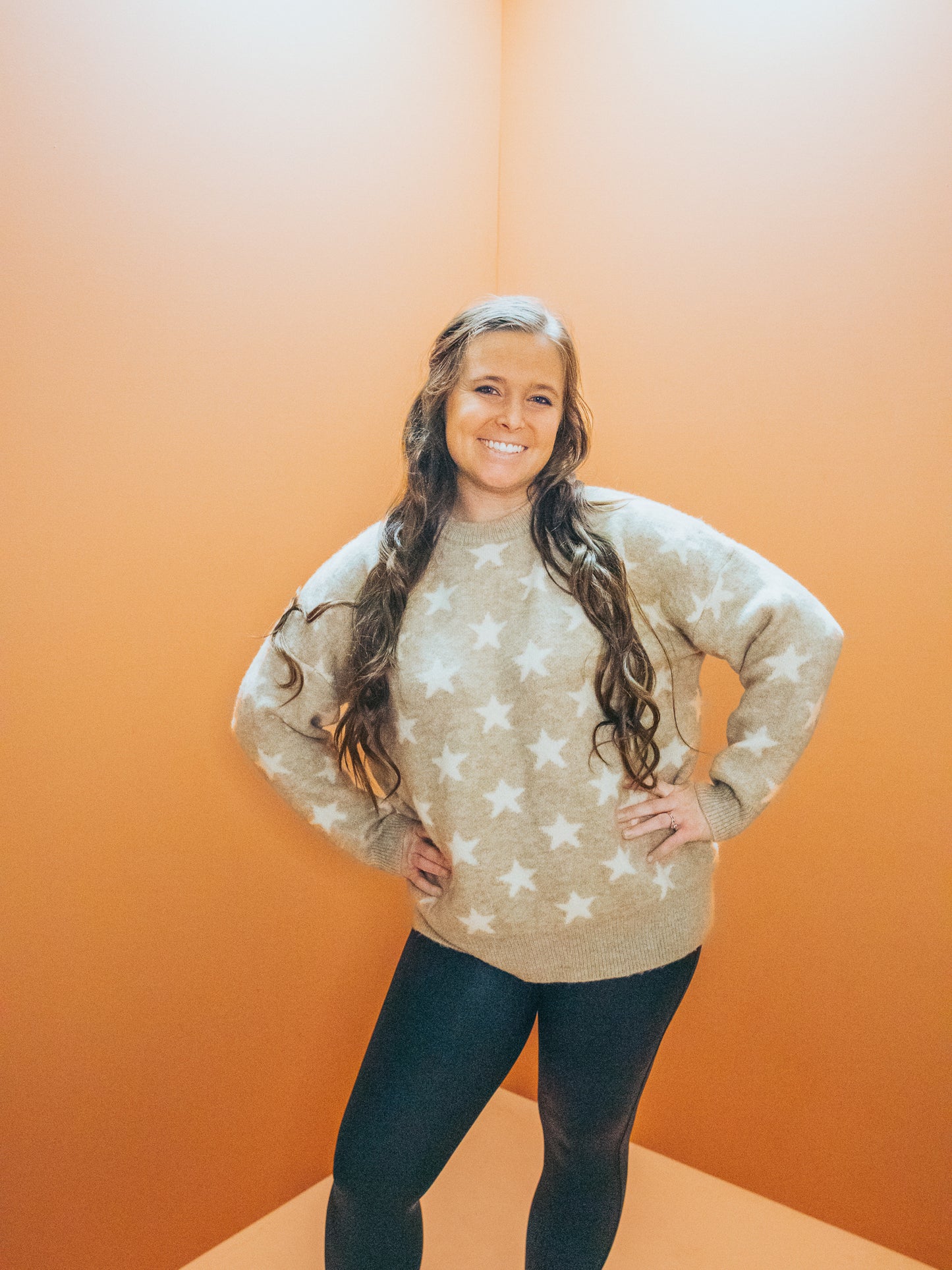 Neutral Star Sweater