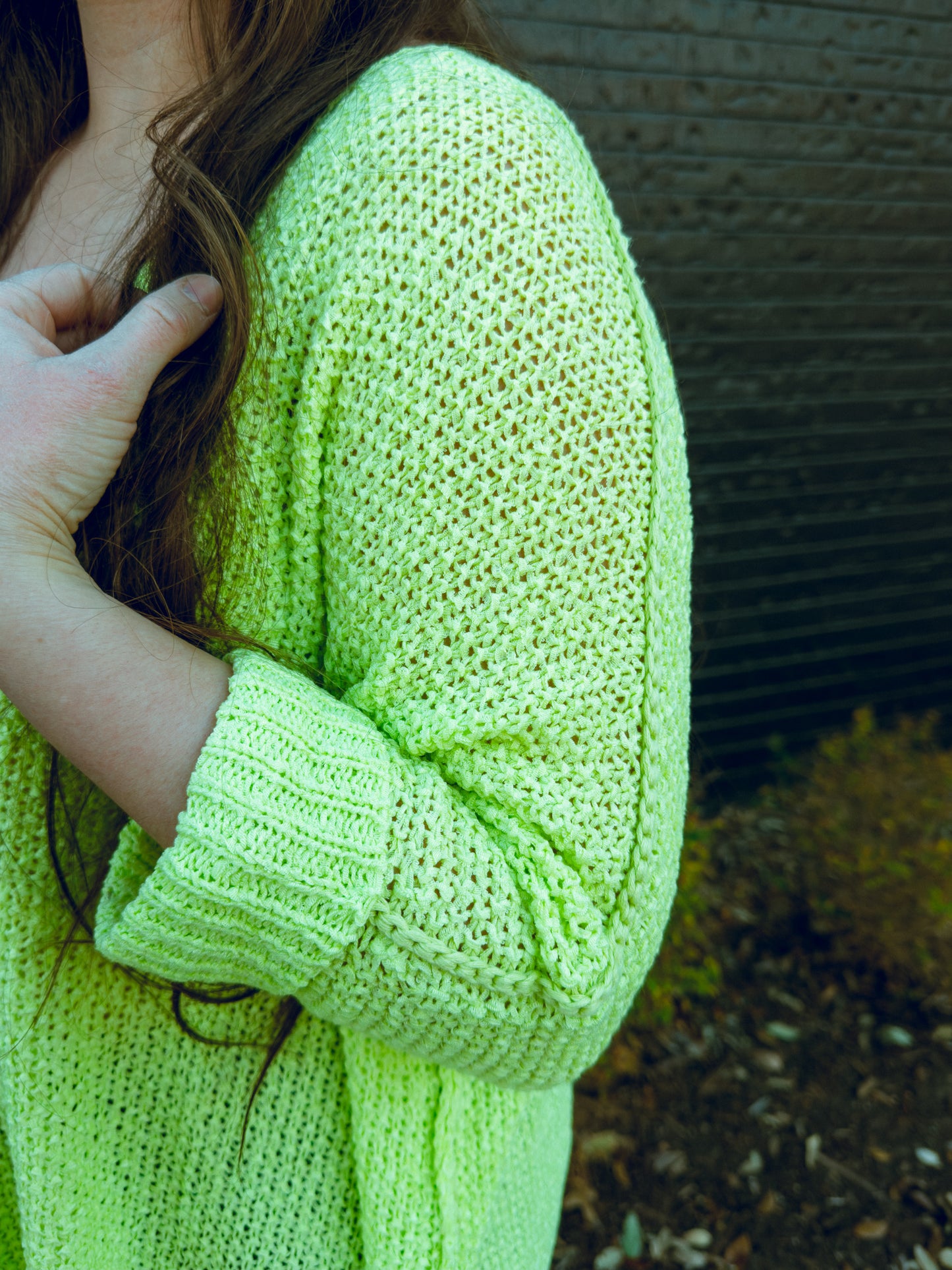 Lime Green Knit Top