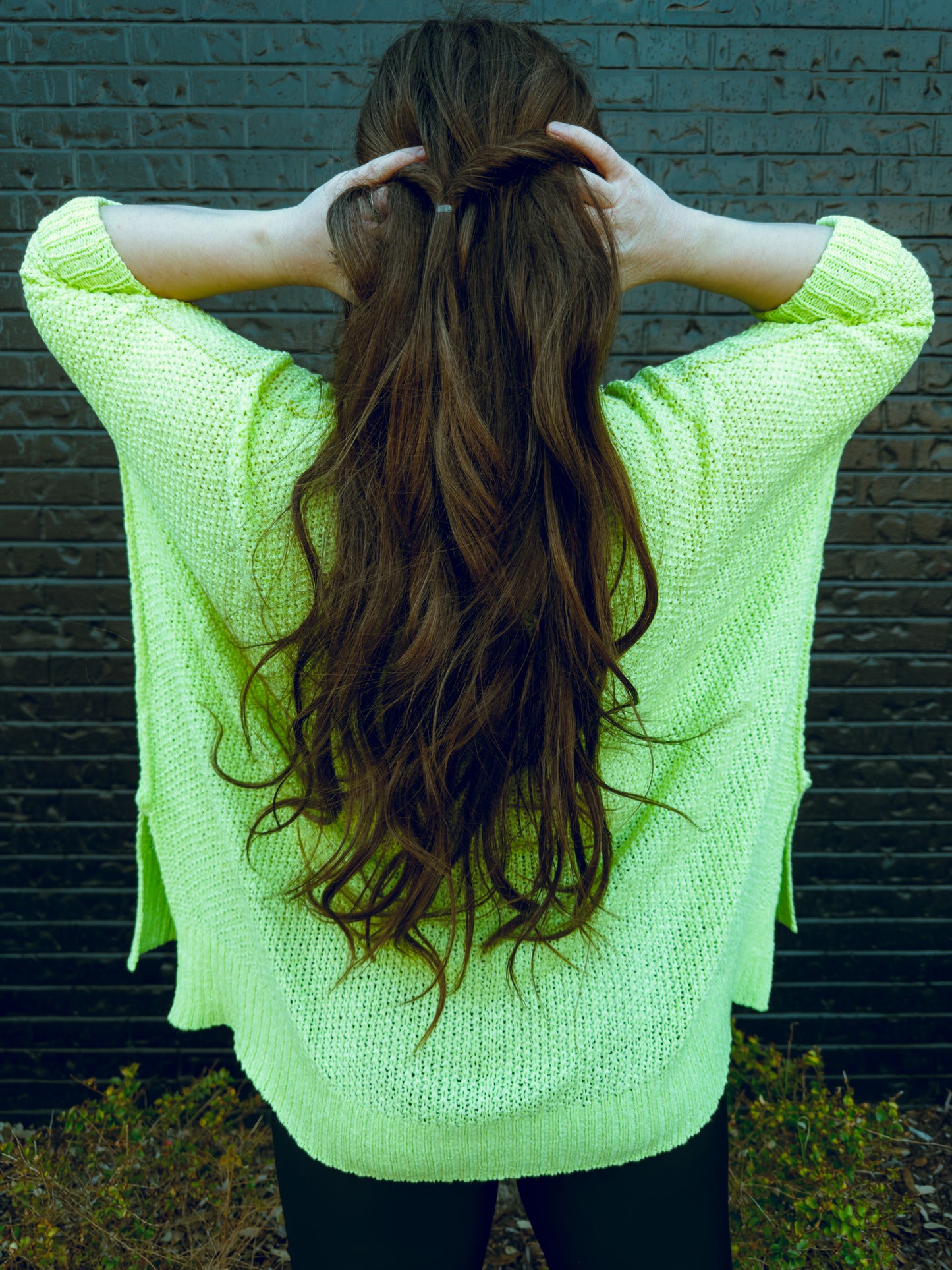 Lime Green Knit Top