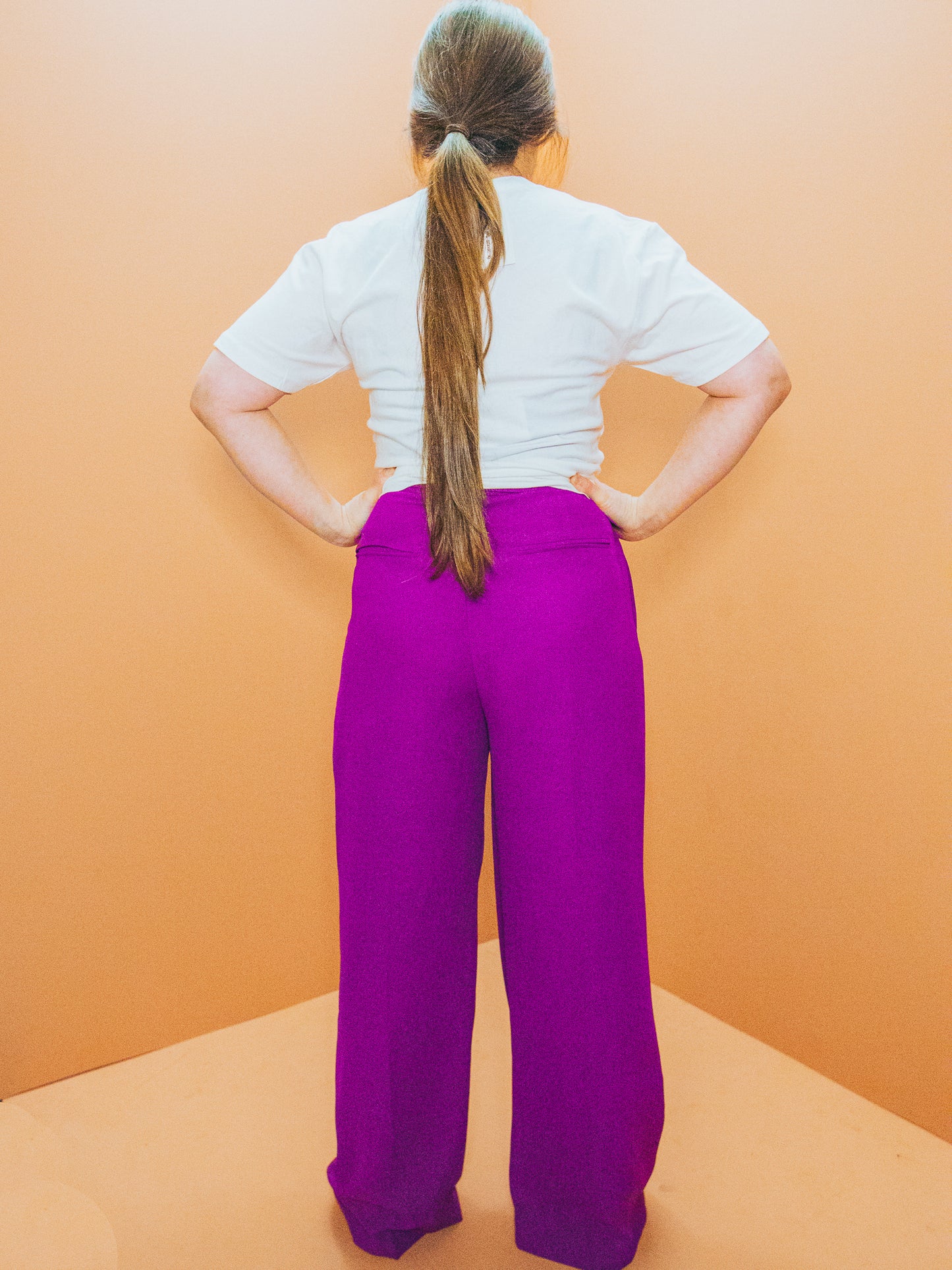 Magenta Trousers