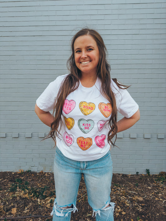 Conversation Hearts Tee